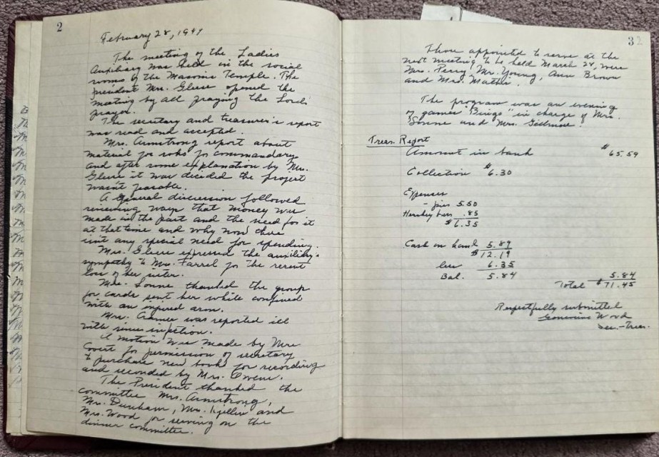 Activities of the Ladies Auxiliary of Warren Commandery No. 63, Knights Templar (Warren, Pennsylvania): Results of the Second Decade (1949–1962)