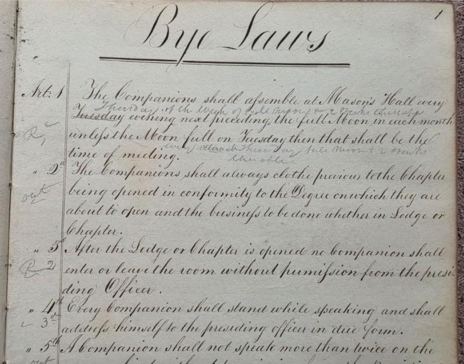 Ogdensburgh Royal Arch Masons Chapter No. 63 (Ogdensburgh, New York): Foundation, Organization and Membership, 1818–1827